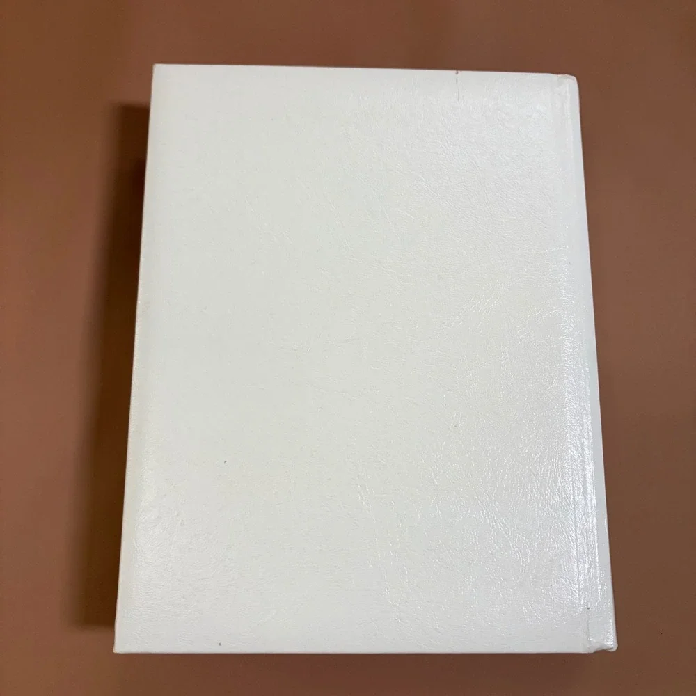 Vintage 1987 Holy Bible King James Version KJV Red Letter White Gold P.S.I.